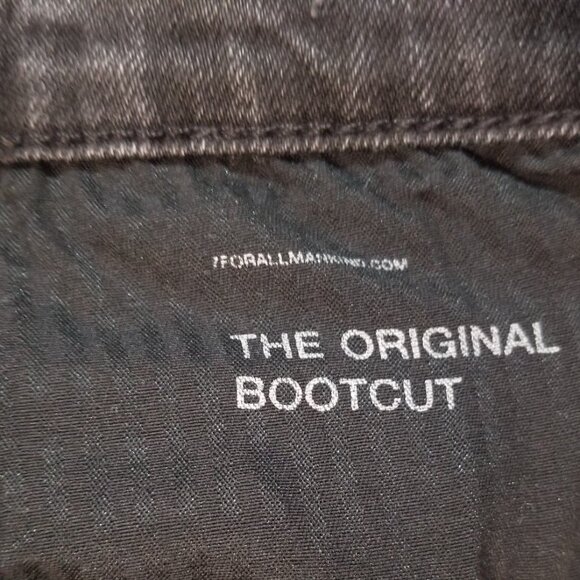 7 For All Mankind The Original Bootcut in Shade Belle Sz 30 – Long Inseam Black - Picture 8 of 12